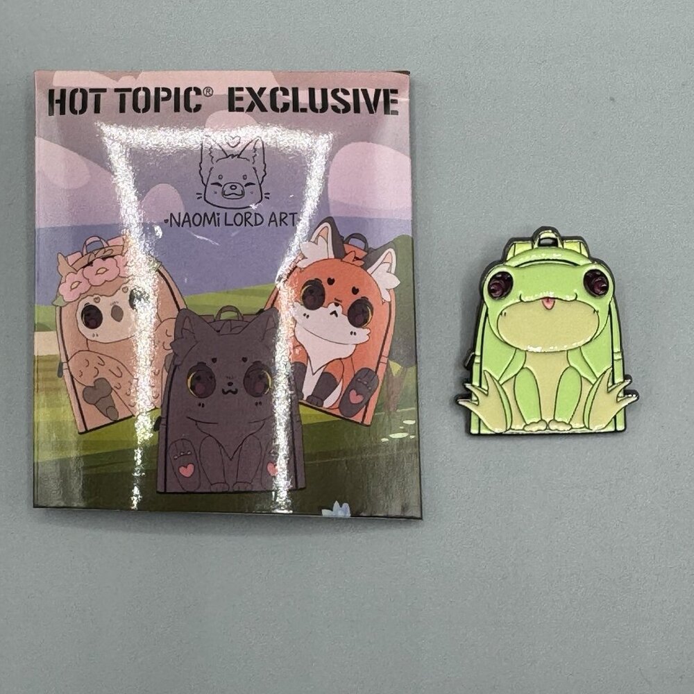 Naomi Lord Art Forest Creature Backpack Blind Pin New Open Box-FROG